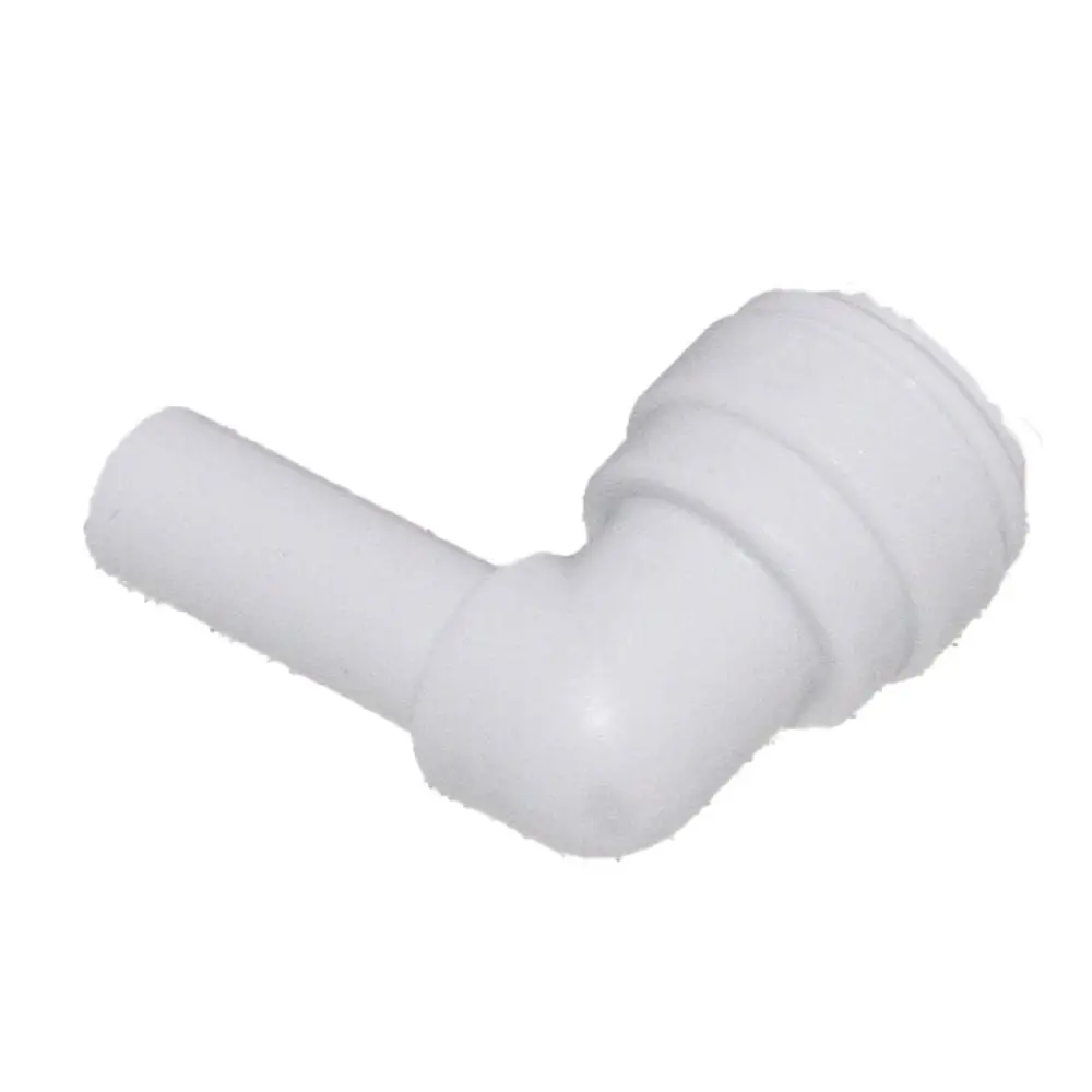 Stem Elbow Connector Acetal (White) - 3/8 Stem X 3/8 3