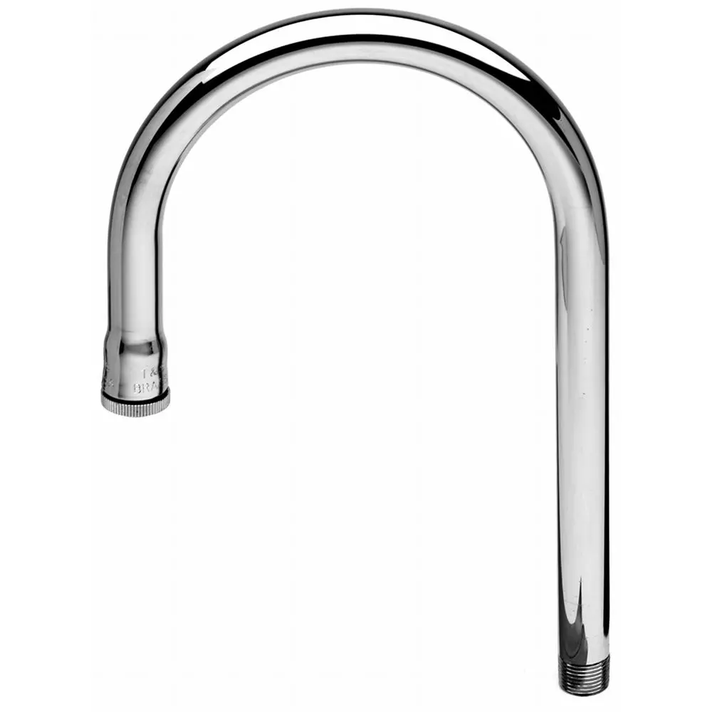 T&S Brass 119X Rigid Gooseneck Faucet, 2-3/4 Spread, 8-3/4 H, 5-1/4 Clearance 1