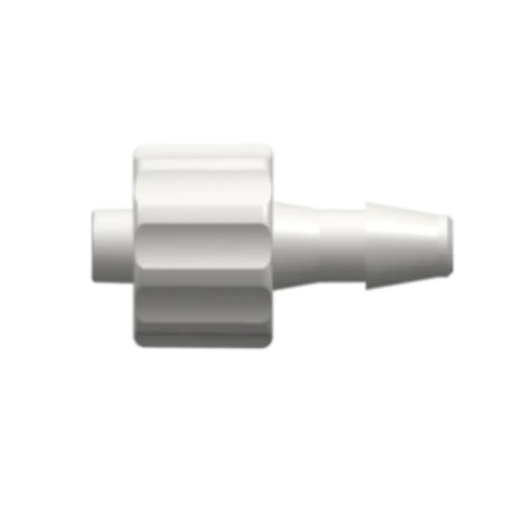 Linktech Male Luer Integral Lock Ring To 200 Series Barb, 1/8" (3.2 Mm) Id Tubing, White Nylon 1
