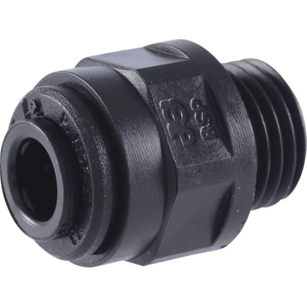 John Guest 15Mm X 3/8" (Bspp) Acetal Male Connector - Black 1