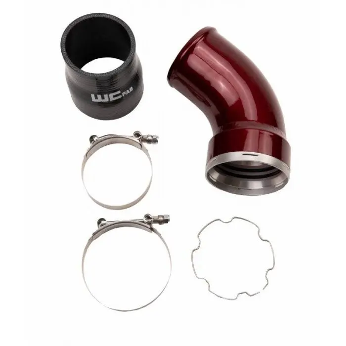 Wc Fab 3.5" Passenger Side Intercooler Outlet Elbow, 2006-2010 Lbz/Lmm 1