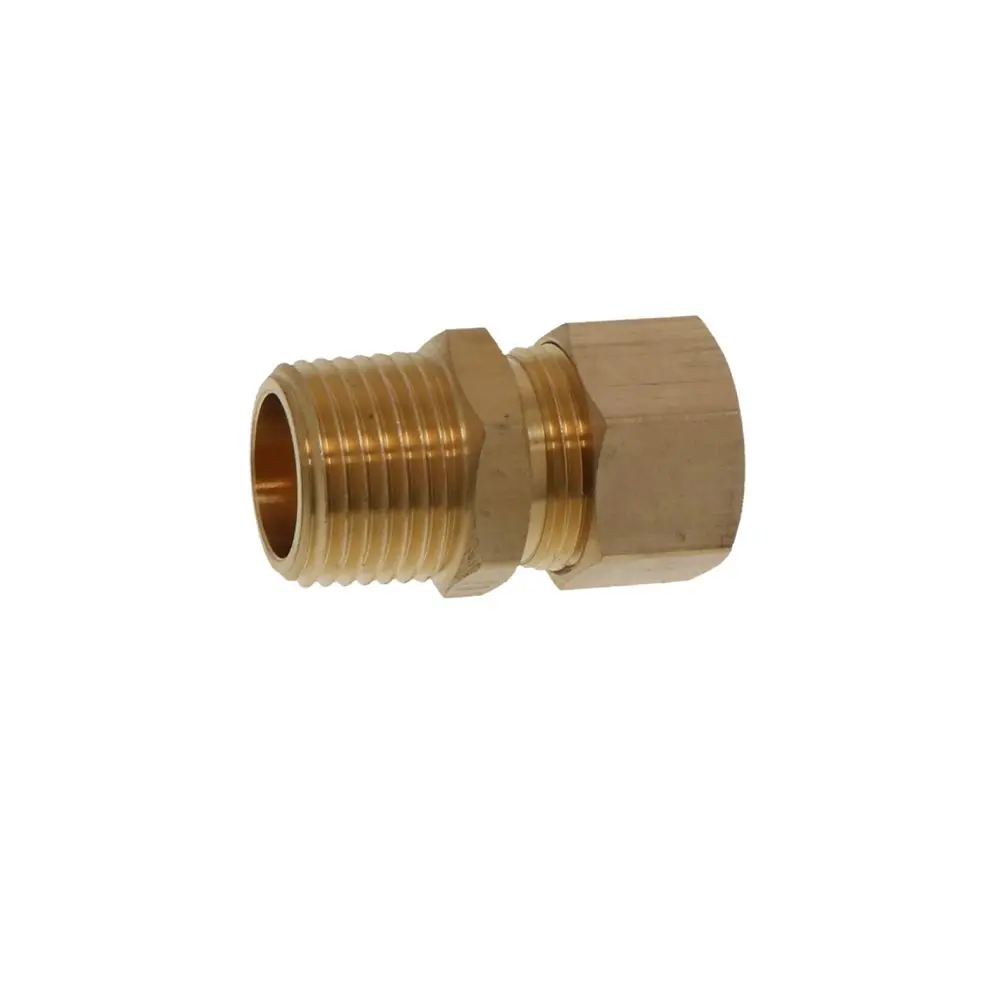 Lead-Free Brass Male Connector 5/8 Compression X 1/2 Mpt 1