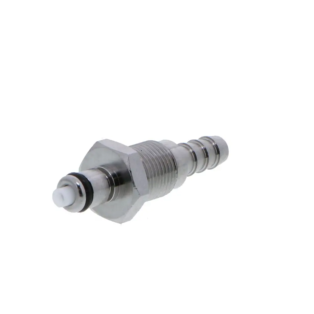 Mcd4204 Valved Panel Mount Hose Barb Coupling Insert 1/4 Id Barb 2