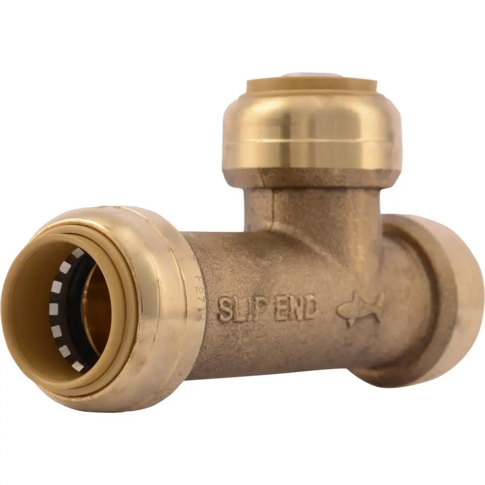 Sharkbite® U3370lf Lead-Free Brass Push-To-Connect Slip Tee - 3/4" X 3/4" X 3/4" 1