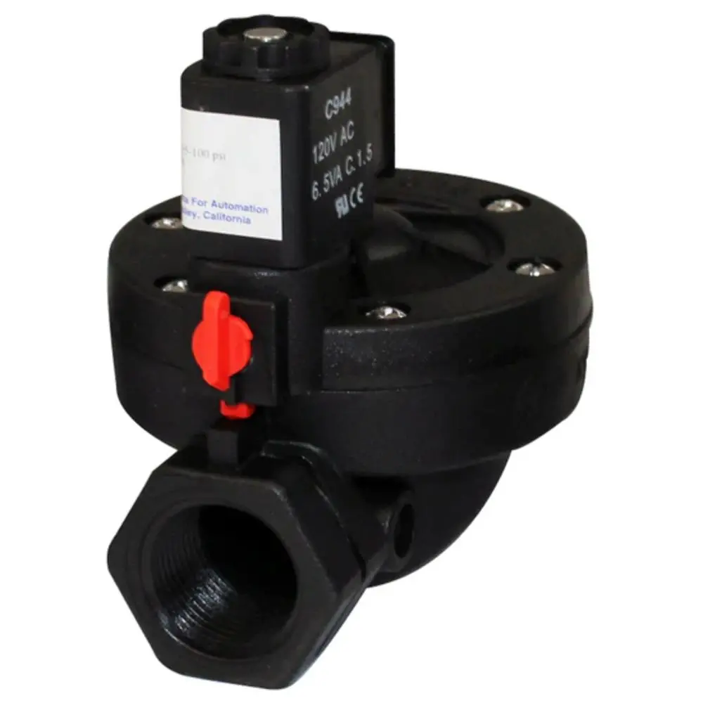 Axeon Gc Solenoid Valve Kit With Din And 3 Meter Cord N/C 3/4" Fnpt 110V 1