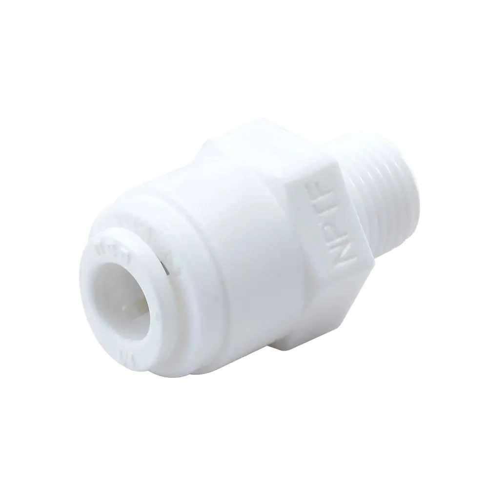 Neofit - Acetal White Male Connector 1/4" Tube X 1/8"Nptf 1