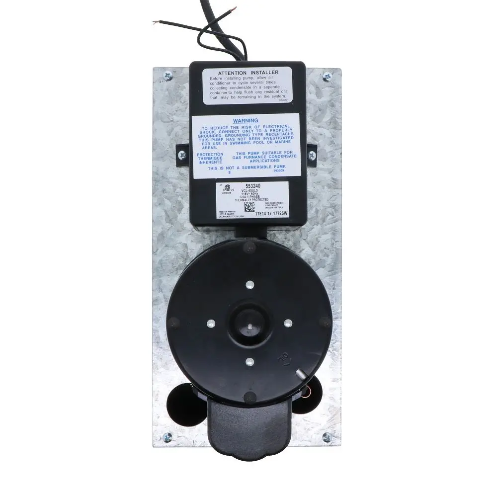 Little Giant Vcl-45Uls Automatic Condensate Removal Pump 1/5 Hp 1