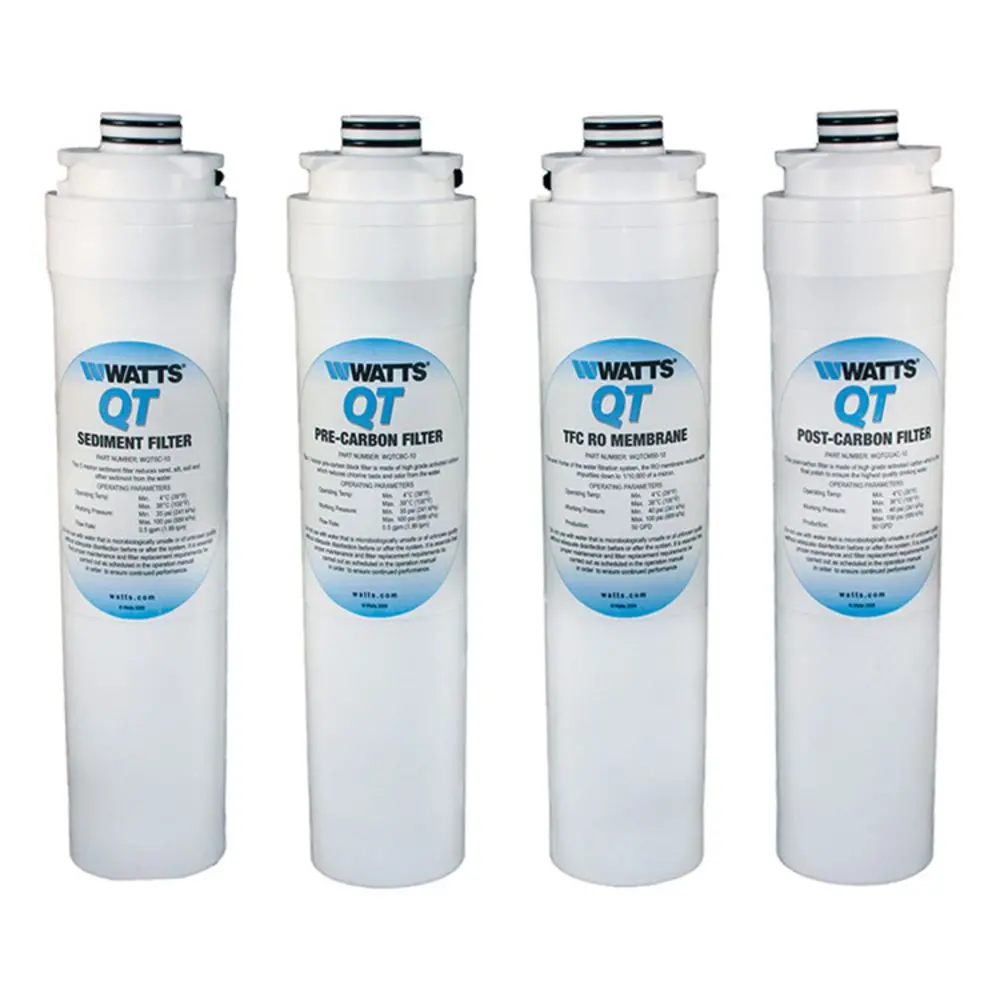 Watts Wqt4ro11 Quick Twist Ro Annual Replacement Filter Kit With Membrane 1