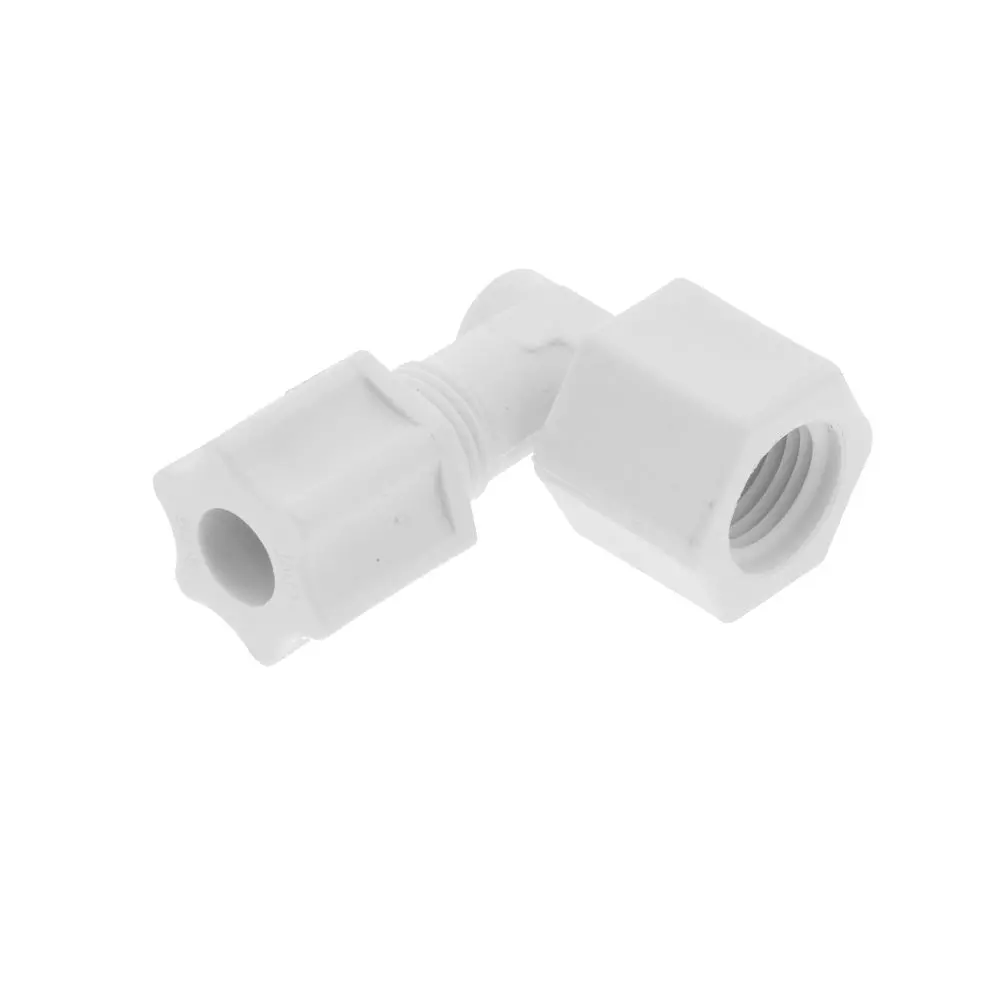 Jaco 45-5-4-P-O Polypropylene Female Elbow 5/16 Od Tube X 1/4 Fpt 1