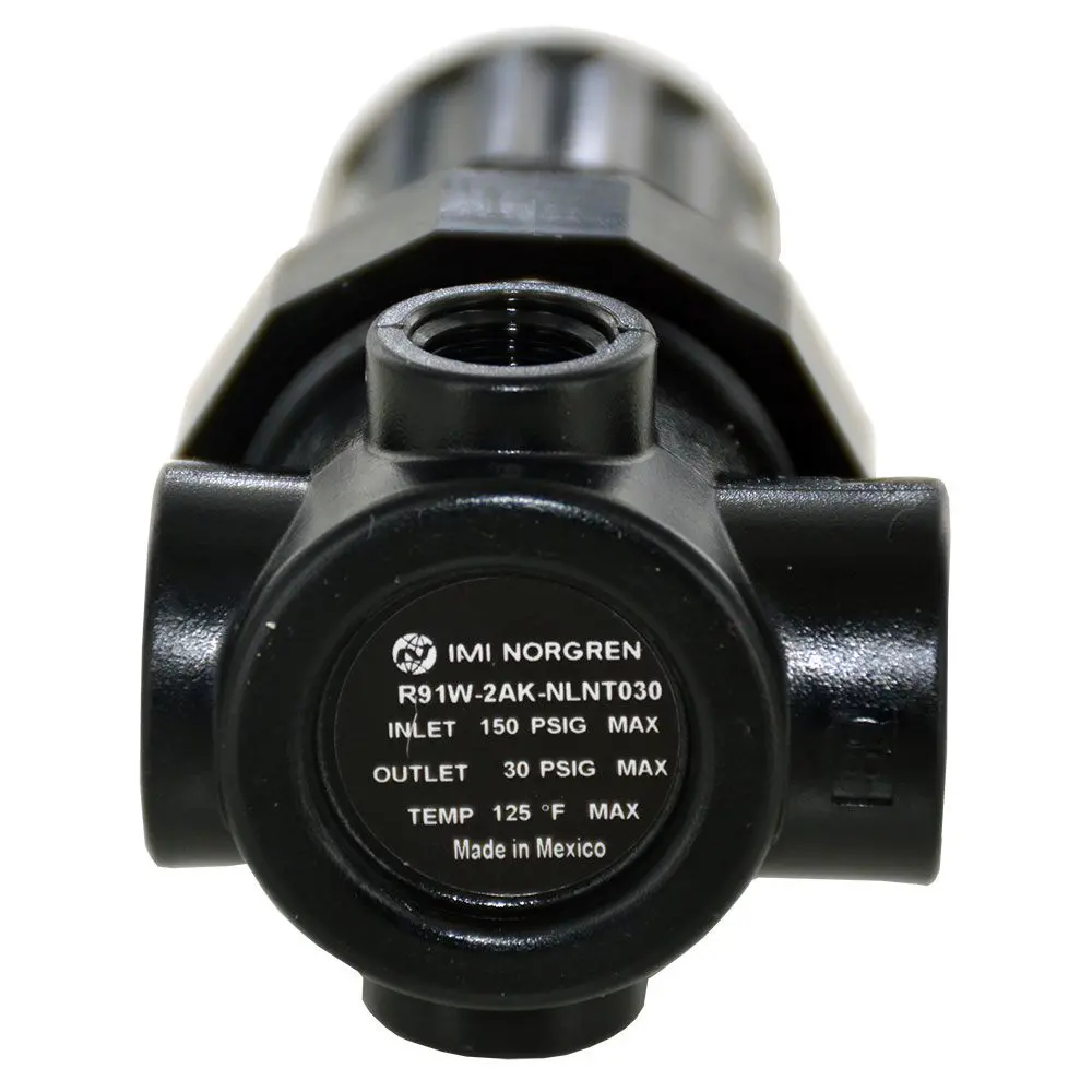 Norgren R91w-2Ak-Nlnt030 Non-Relieving Water/Air Pressure Regulator 1/4 Fpt 2