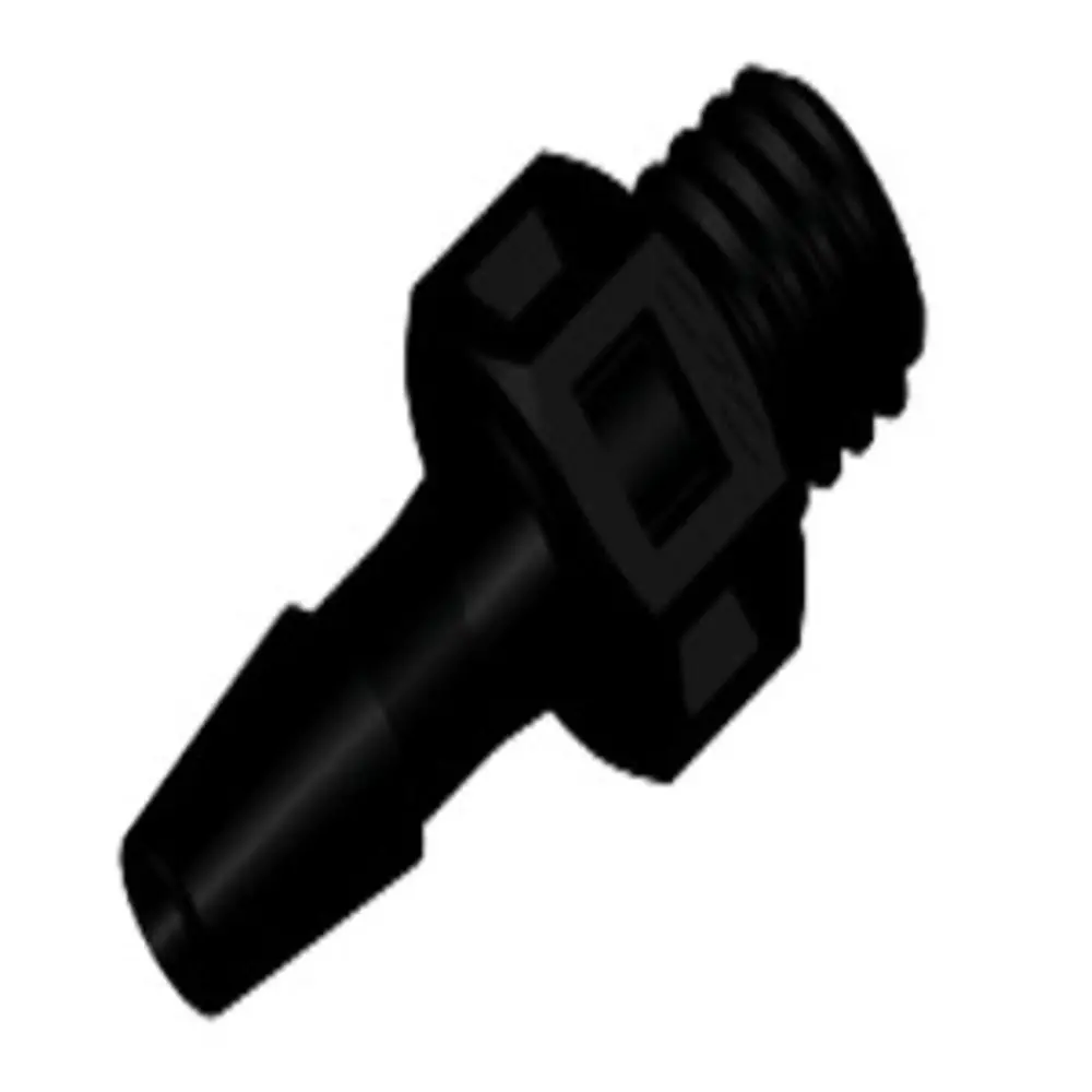 Ks431 Straight Fitting Black Nylon 1/4-28 Unf X 1/8 Hb 1