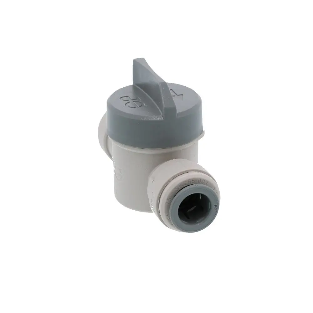 John Guest Shut-Off Valve-Acetal, Short Handle - 3/8 X 3/8 2