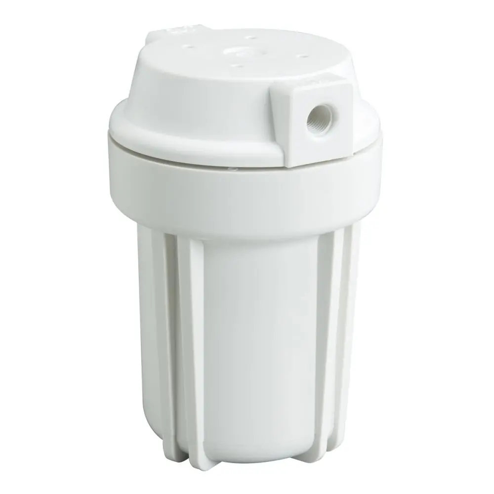 5" Neo-Pure Slimline Filter Housing White 1/4" No Pressure Relief 1