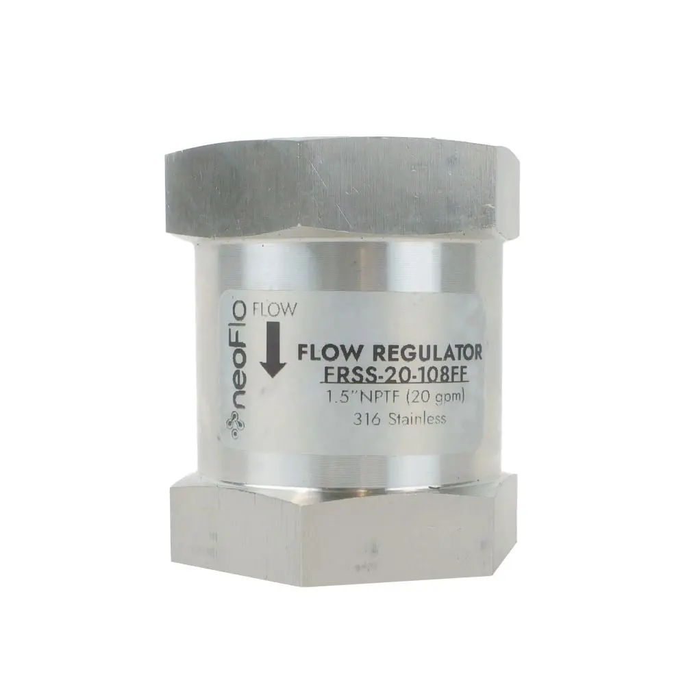 Neo-Pure Stainless Steel  Flow Control 20 Gpm 316Ss 1.5" Fpt X Fpt 1