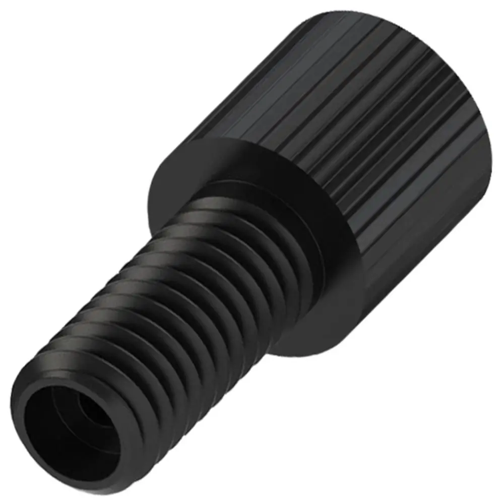 Nut For Pmc12 Series Coupling Inserts - 1/4-28 Polypropylene For 1/8" Tubing 1