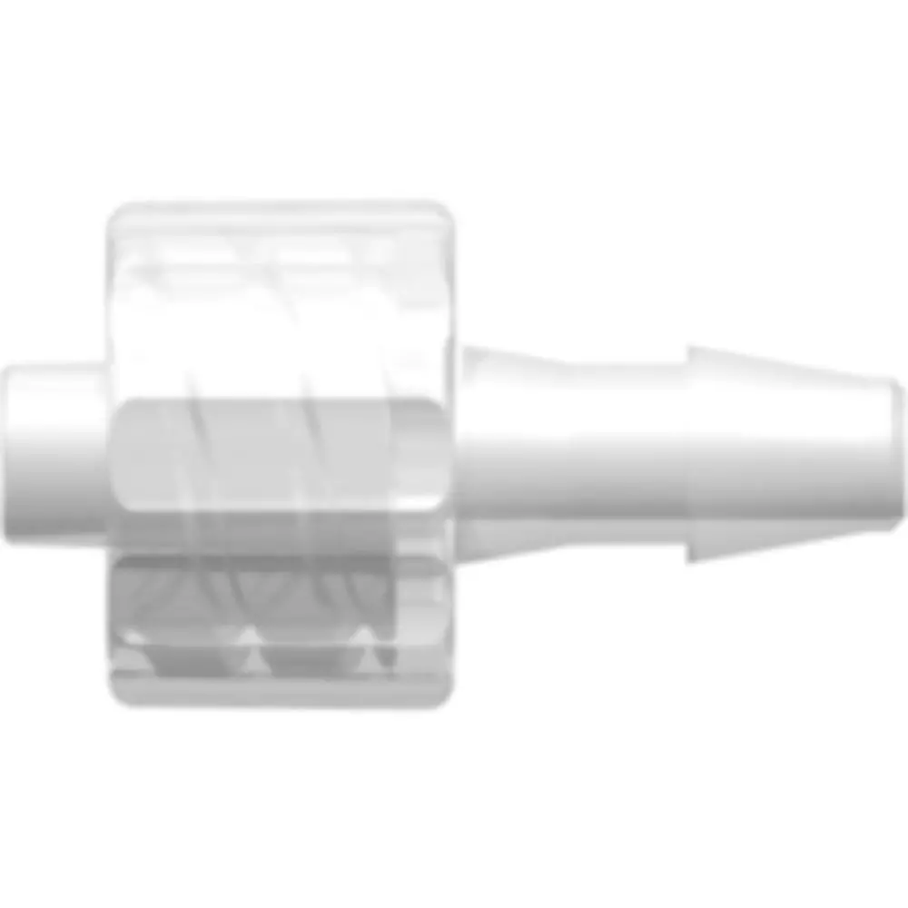 Linktech Male Luer Integral Lock Ring To 200 Series Barb, 1/8" (3.2 Mm) Id Tubing, Natural Polypropylene 1
