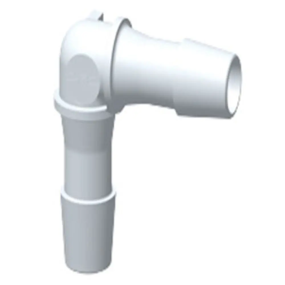He1270 Elbow Fitting Natural Pvdf 3/8 Hb X 3/8 Hb 1