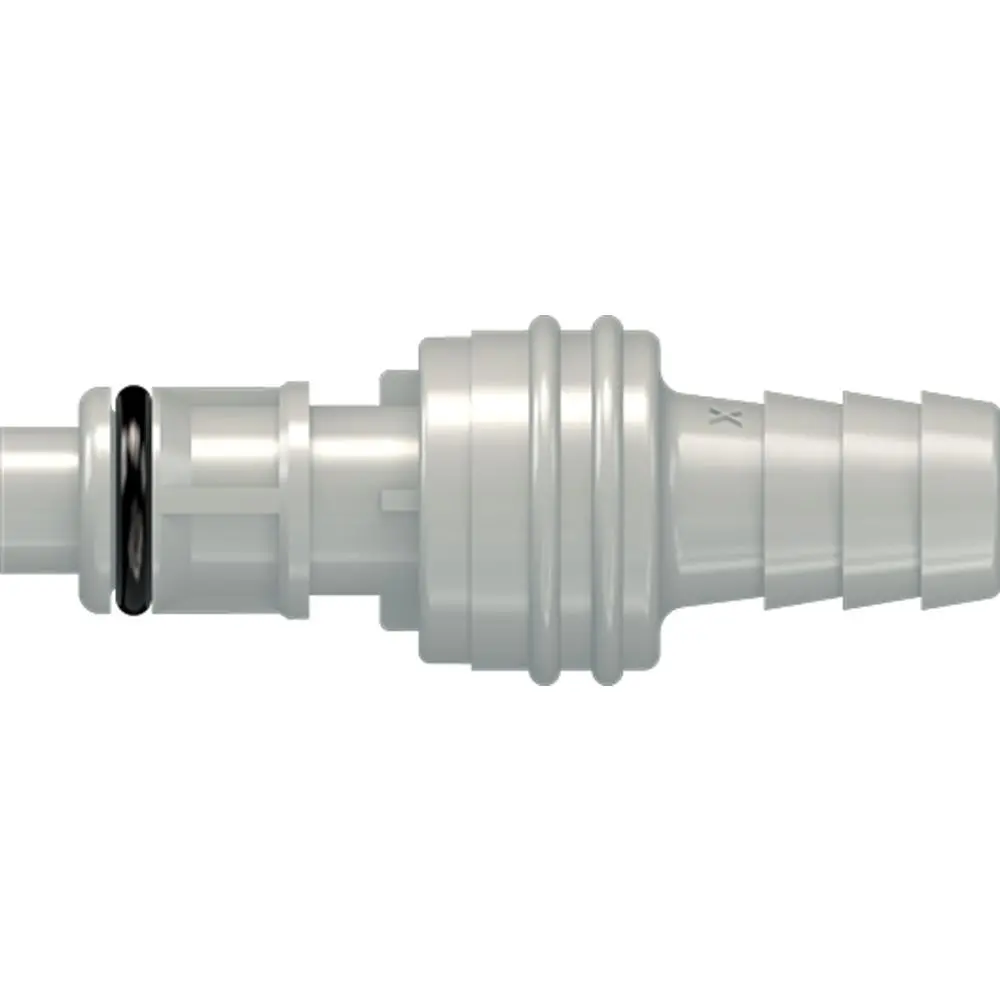 Linktech 50Pp Series Straight Male, Valved, 3/8" Hb, Polypropylene, Epdm Hasteloy 1