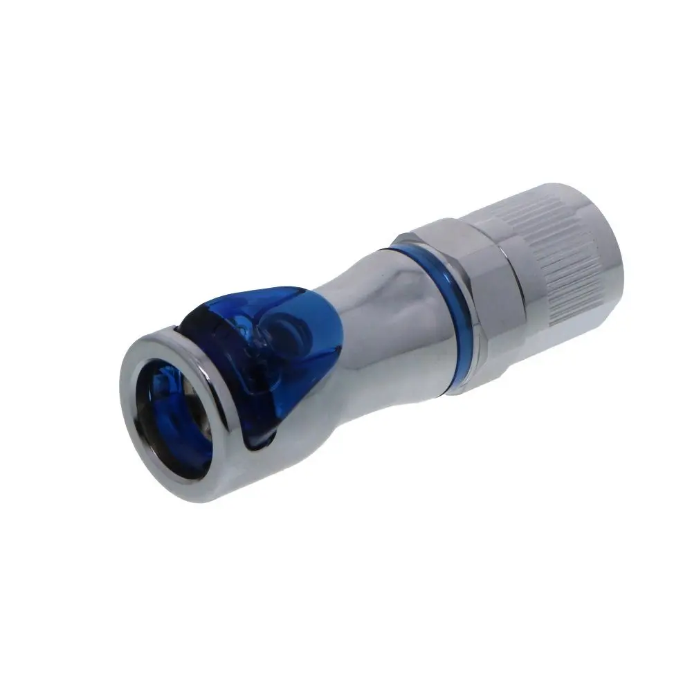 Lq4d13006blu Valved In-Line Ptf Liquid Cooling Coupling Body 3/8 Ptf Cool Blue 2