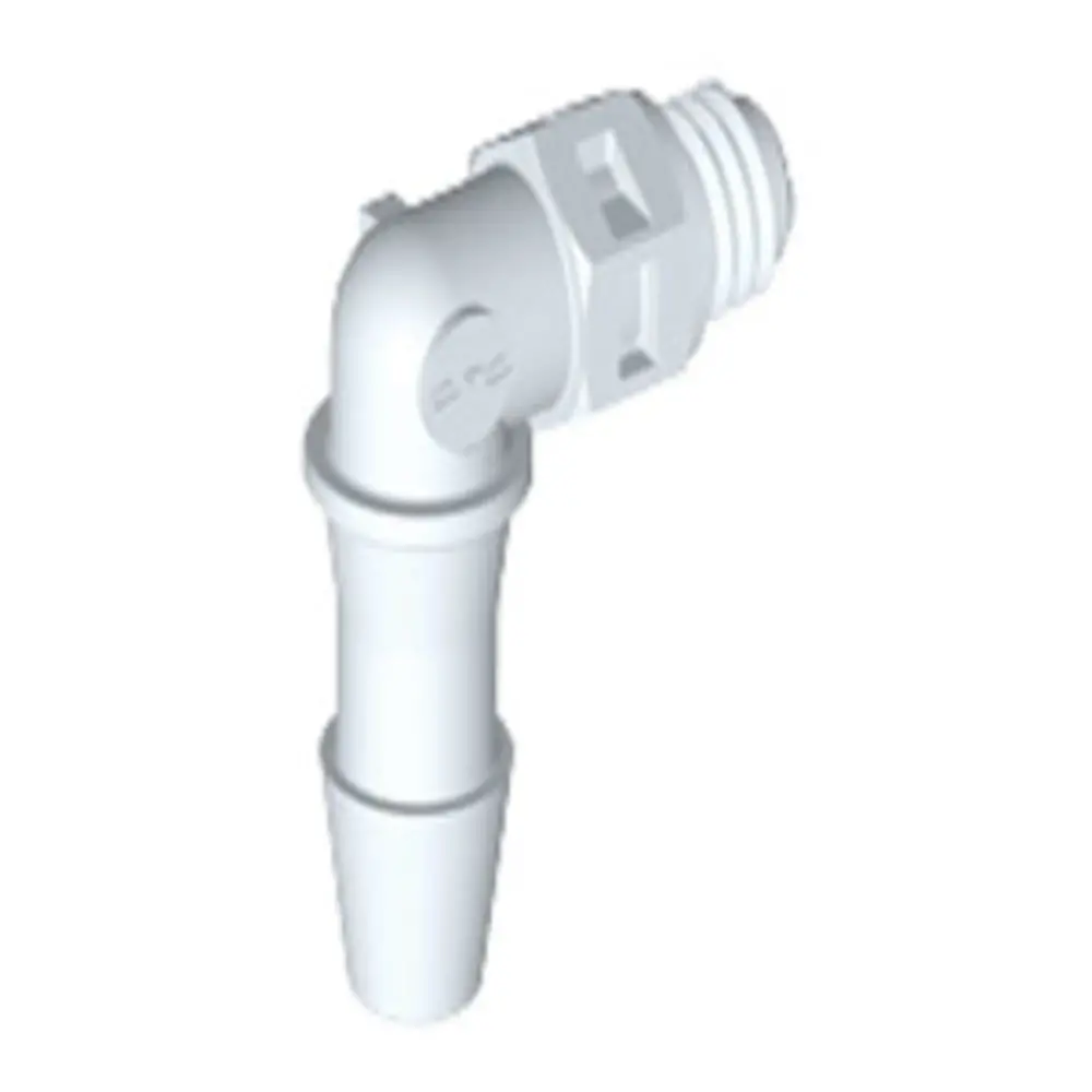 Me570 Elbow Fitting Natural Pvdf Tapered 10-32 X 5/32 Hb 1