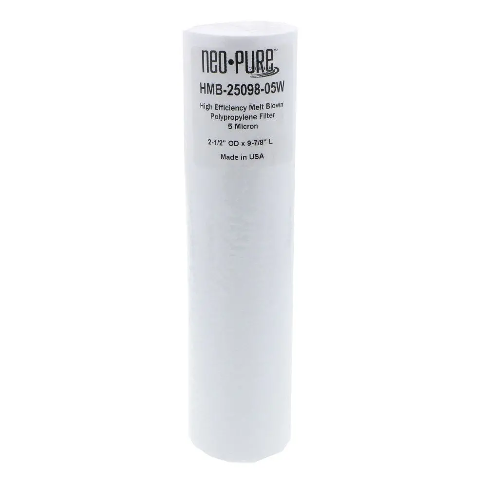 Neo-Pure Hmb-25098-05W 9-7/8" High Efficiency Meltblown Filter 5 Micron 2