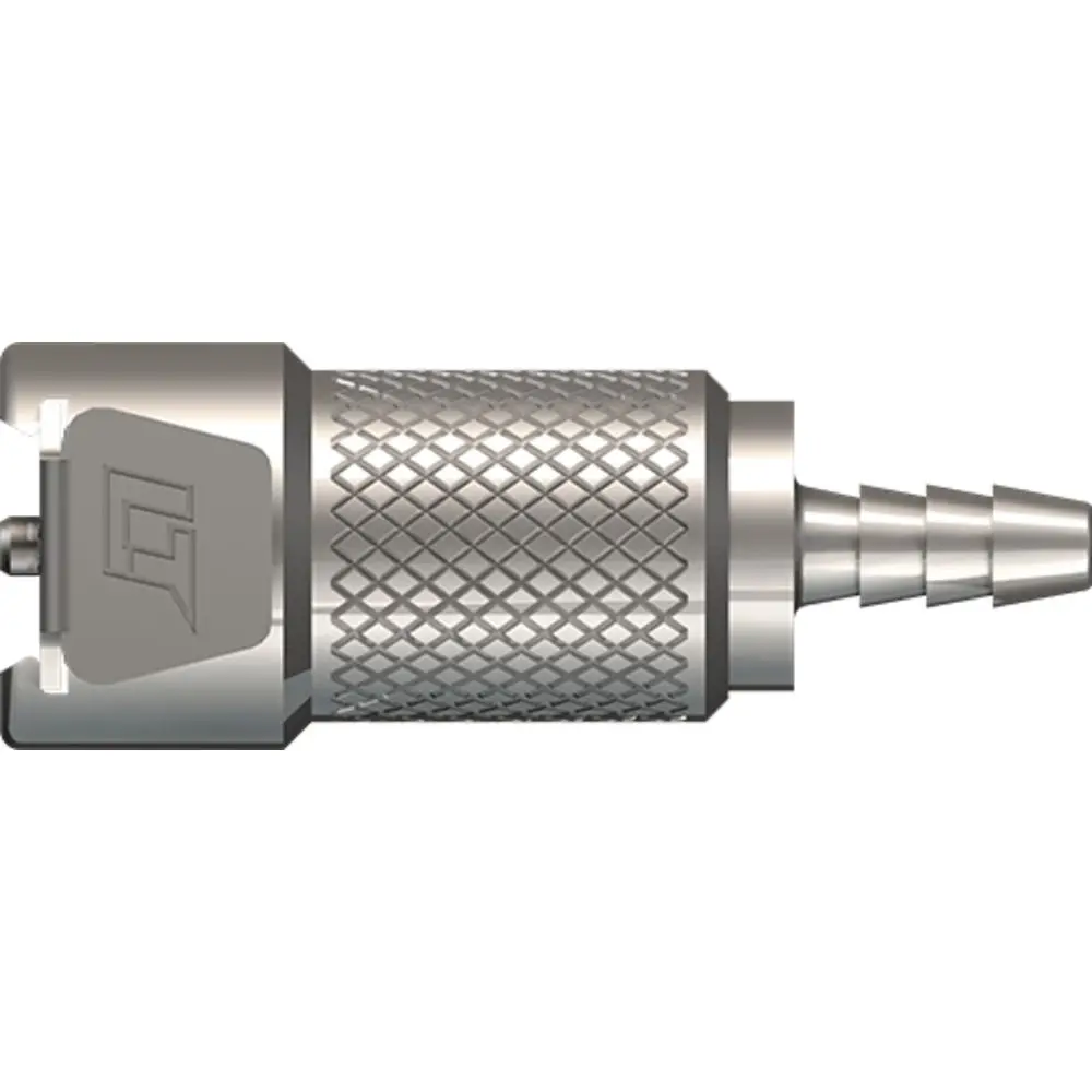 Linktech 20Cb Series Straight Female, Valved, 1/8" Hb, Chrome Brass, Buna N 1