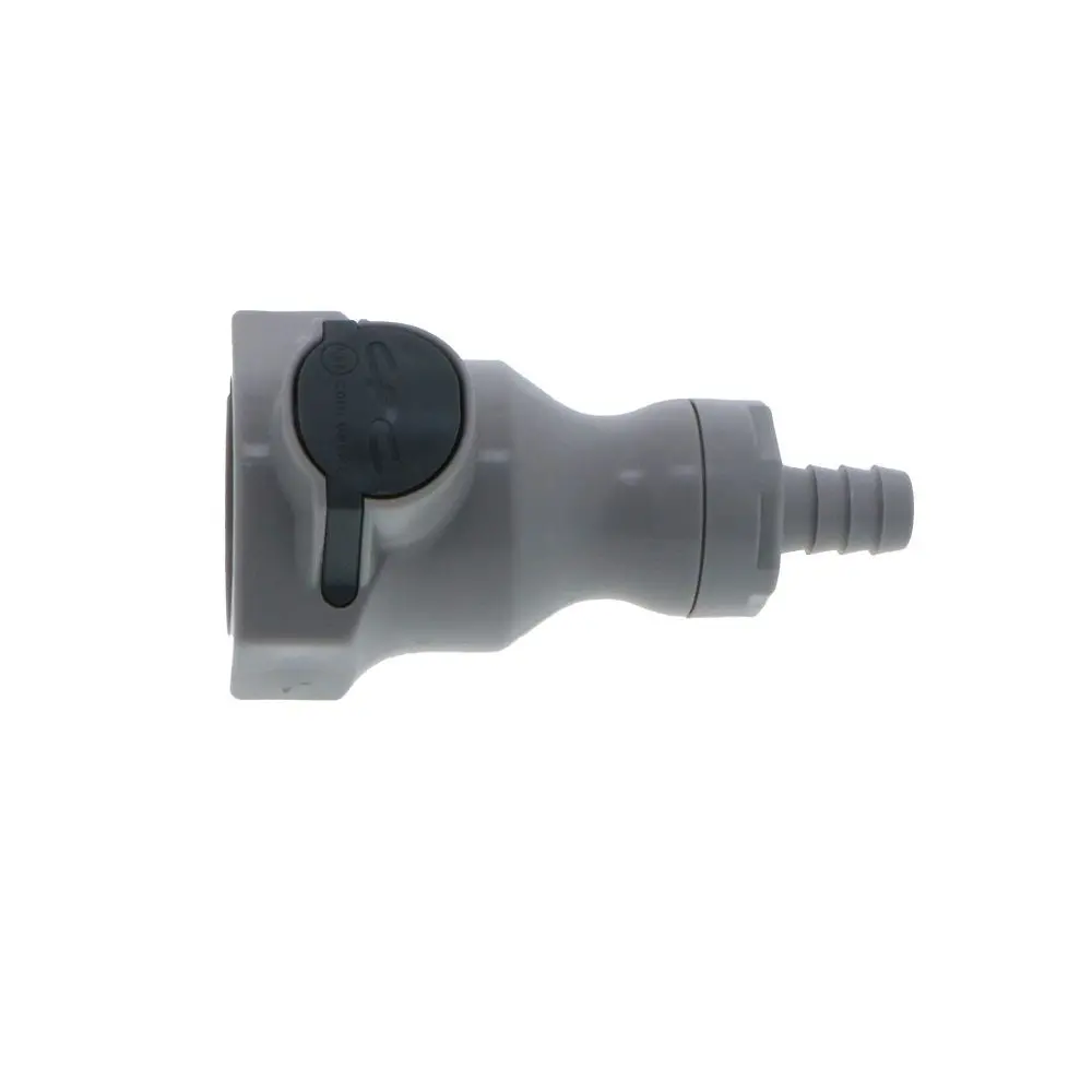 Udc Valved In-Line Hose Barb Coupling Body - 3/8 Id Barb Silicone O-Ring 3