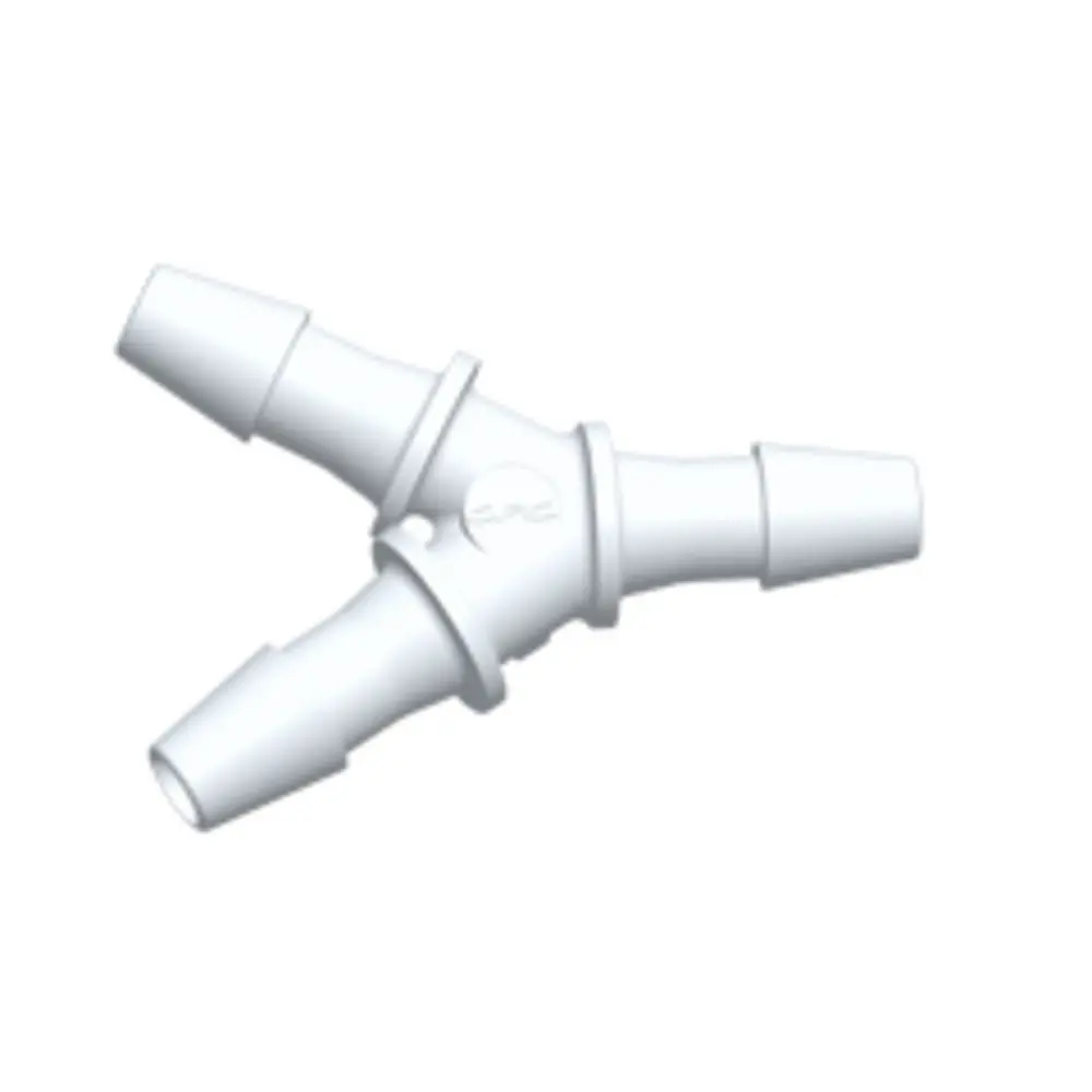 Colder Hy430 Y Fitting, 1/8 Hb X 1/8 Hb X 1/8 Hb, White Nylon 1