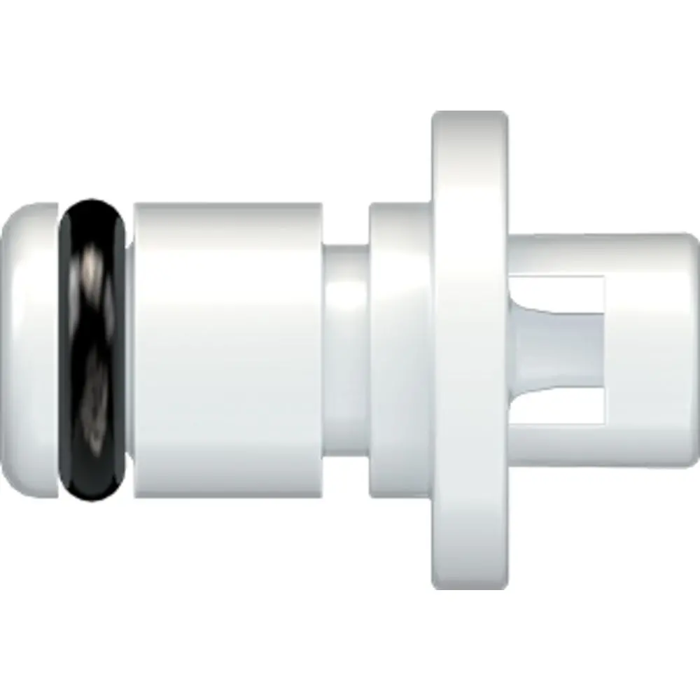Linktech 20Ac Series Straight Male, Non-Valved, 1/16" Hb, Natural Acetal, Buna N 1