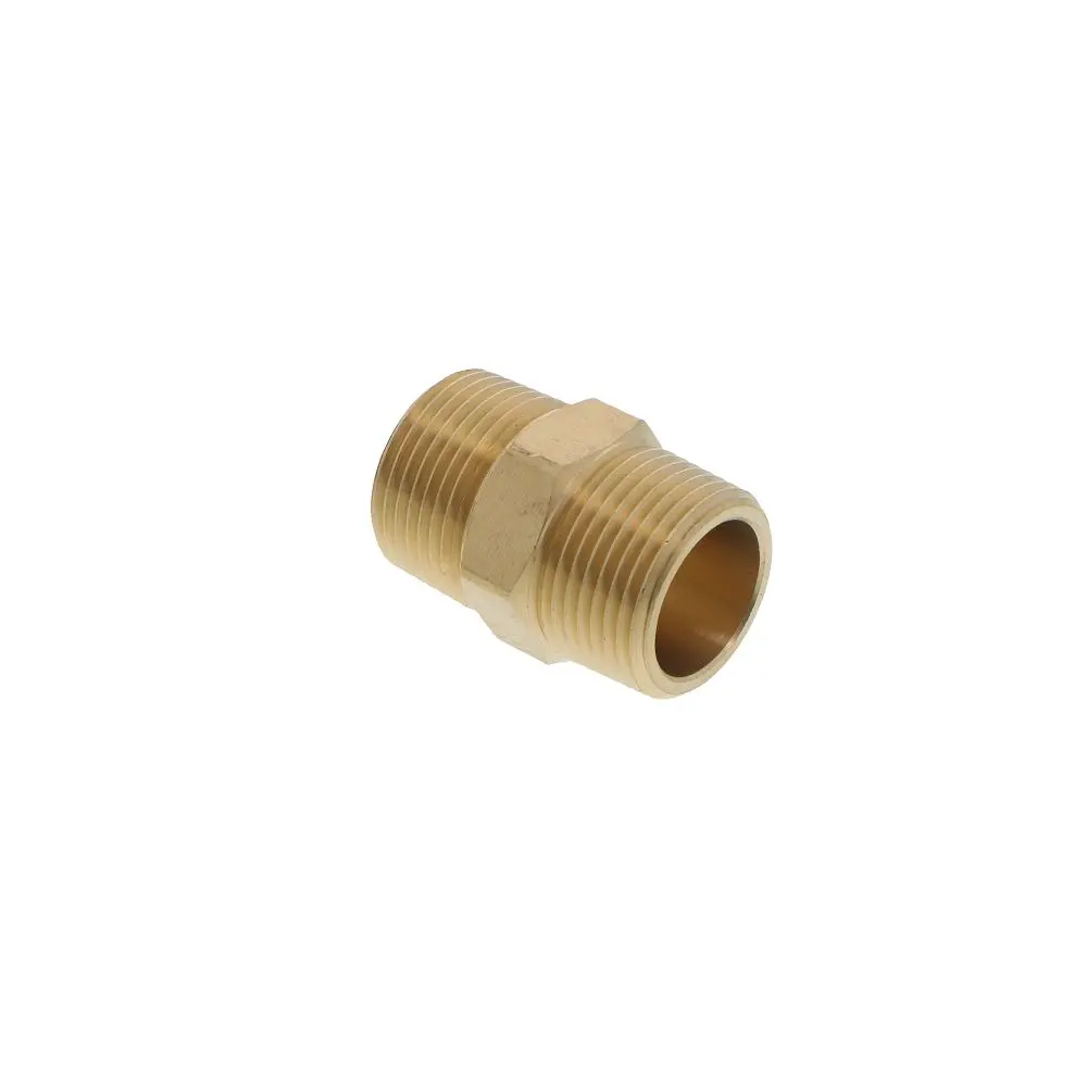 Brass Hex Nipple Threaded 3/4 Mpt X 1.9 L 1