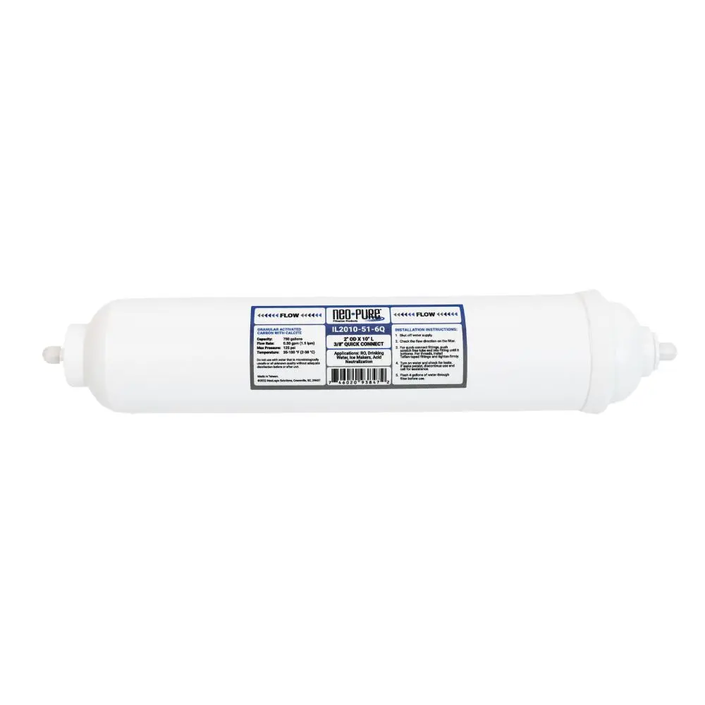 Neo-Pure Il2010-51-6Q Inline Calcite/Coco Shell Gac - 10 X 2 3/8 Qc Filter 1