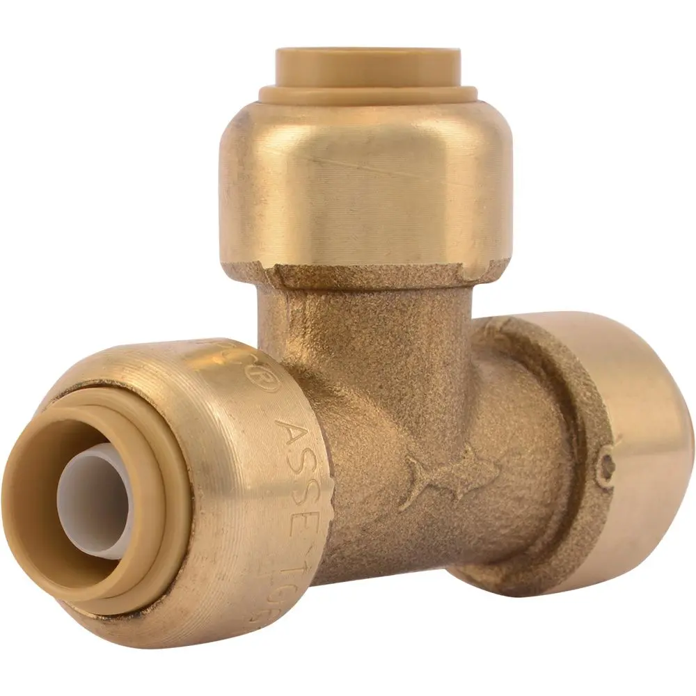 Sharkbite® U360lf Lead-Free Brass Push-To-Connect Tee - 3/8" X 3/8" X 3/8" 1