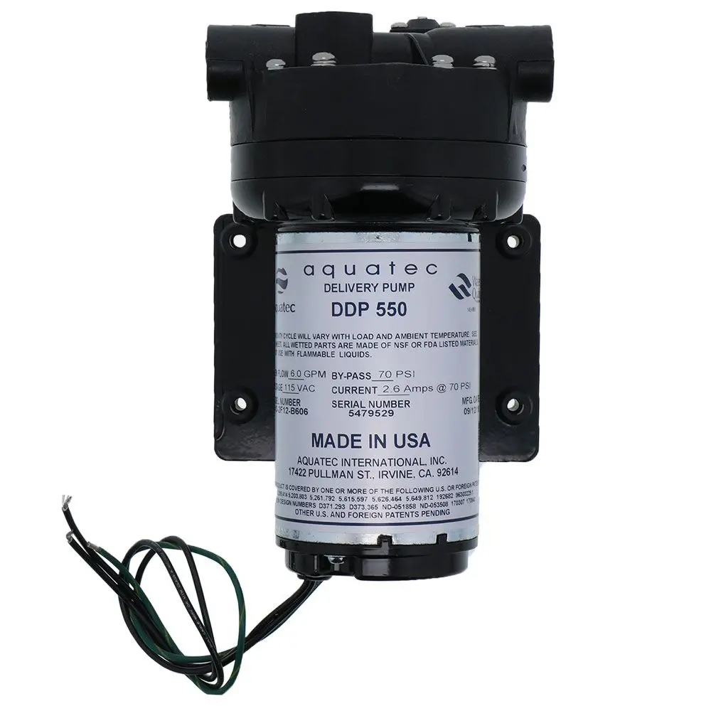 Aquatec 5513-2F12-B606 Pump 6.0 Gpm, 1/2 Fpt, 115V Ac No Cord 1