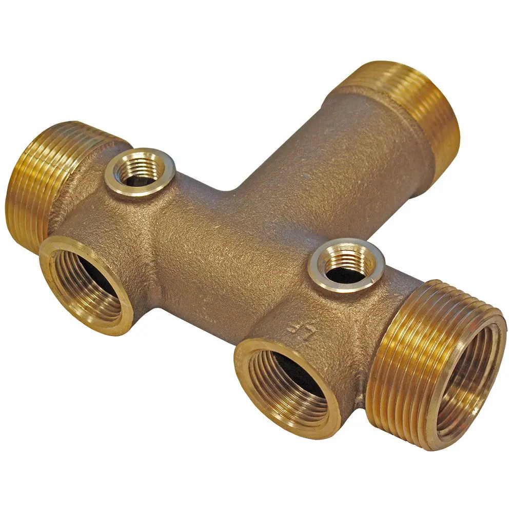 Brass Tank Cross Lead-Free 1" X 4.5" 1