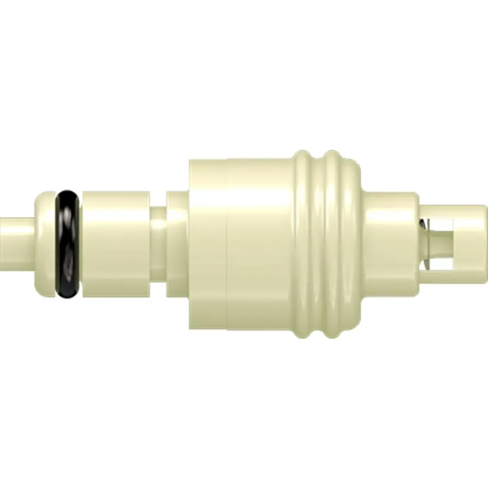 Linktech 20Pp Series Straight Male, Valved, 1/16" Hb, Molded Almond Color, Polypropylene, Epdm 1