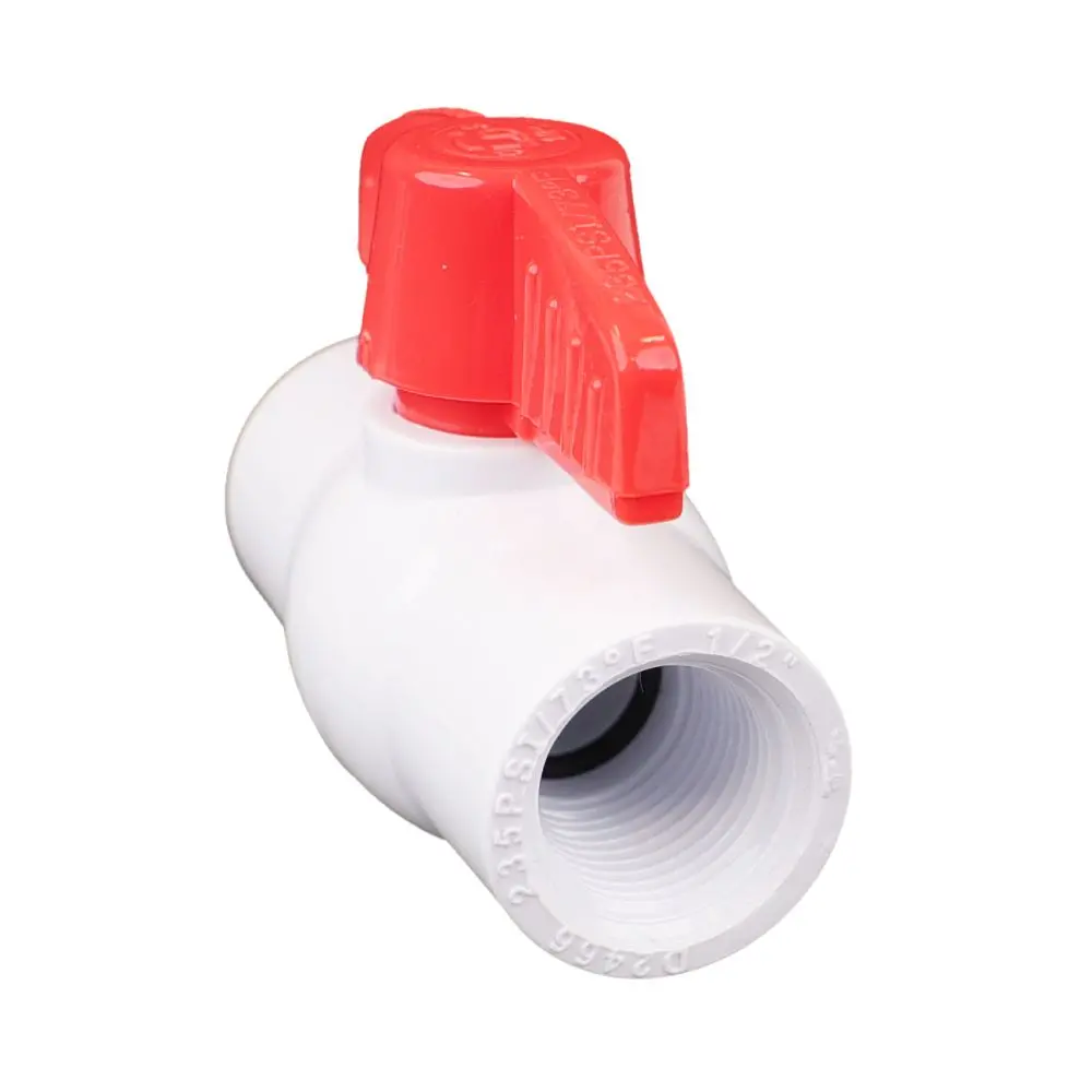 Schedule 40 Pvc Molded-In-Place Ball Valve 1/2" Fpt 2