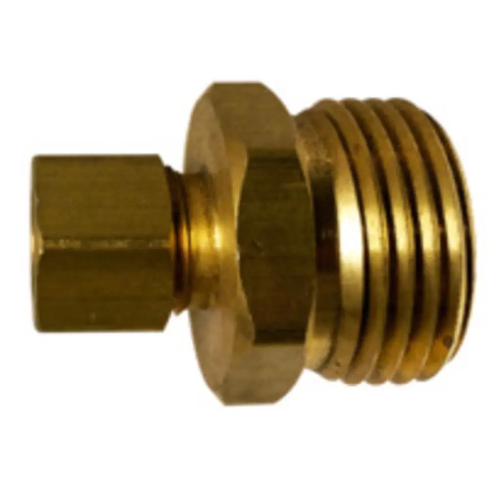 Brass Lf Garden Hose Adapter 3/8 Compression X 3/4 Mht (Non Swivel) 1