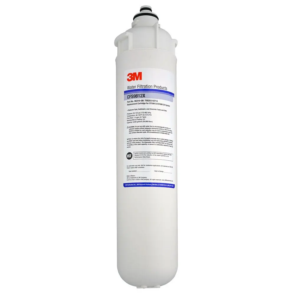 3M Cfs9812x Everpure Compatible Water Filter 0.5 Mic Cto/Cyst 1