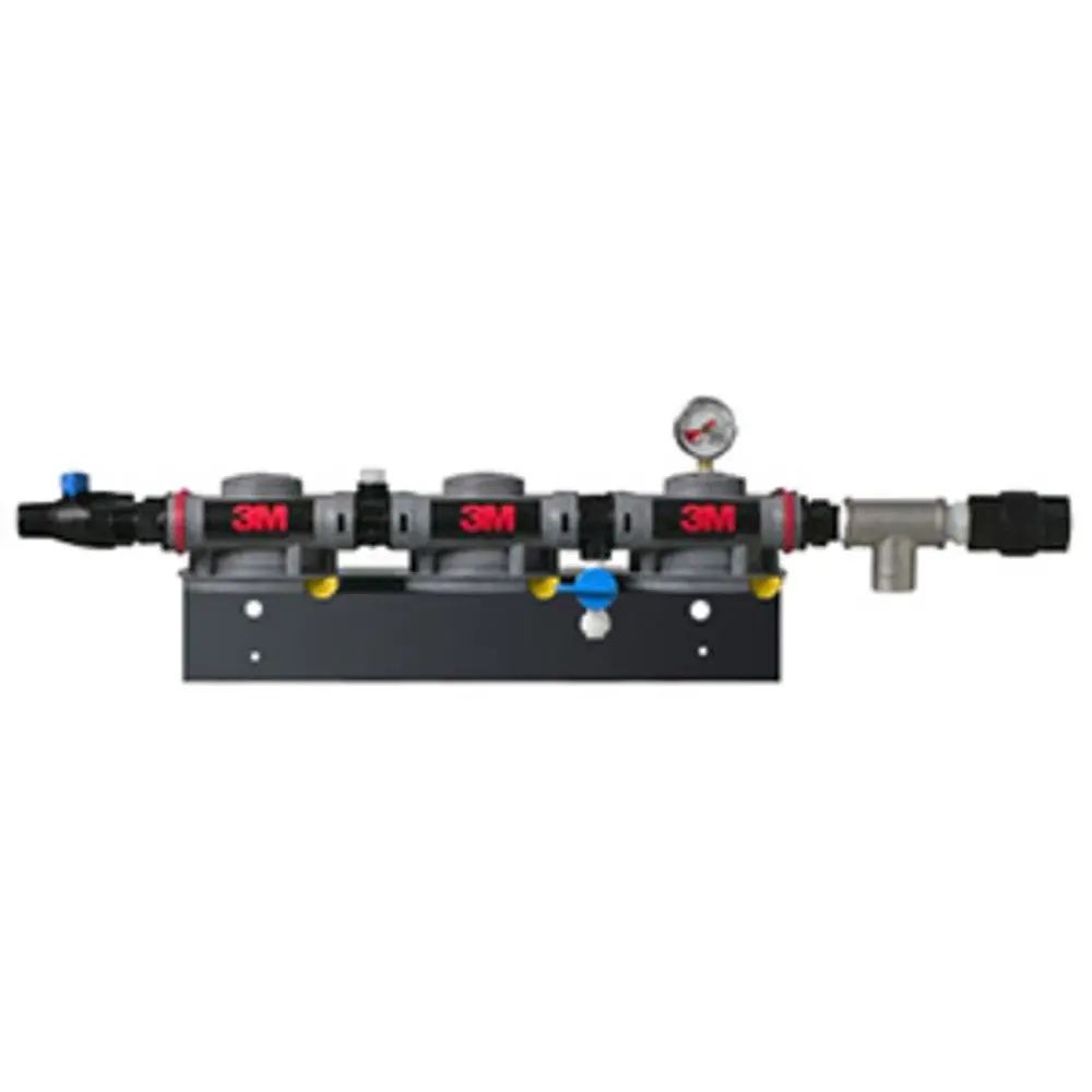 3M Water Filtration Dp3 3/4" Mnpt Inlet & Outlets, Triple Head, Dual Outlets 1