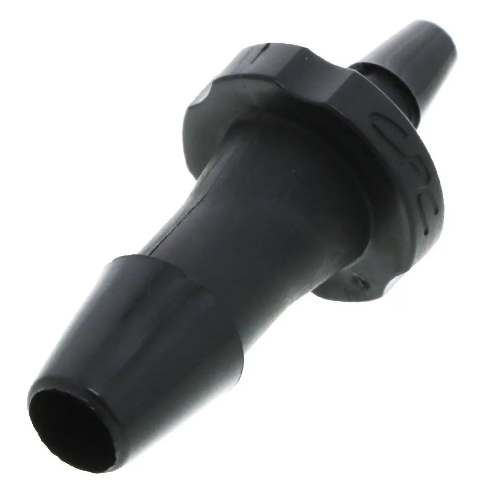 Fitquik Nylon Tube To Tube Straight Reducer Fitting Black - 1/4" Id Barb X 1/8" Id 1