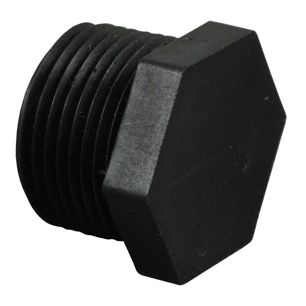 Pipe Plug Hex Head - 3/4" Mnpt Polypro Black 1