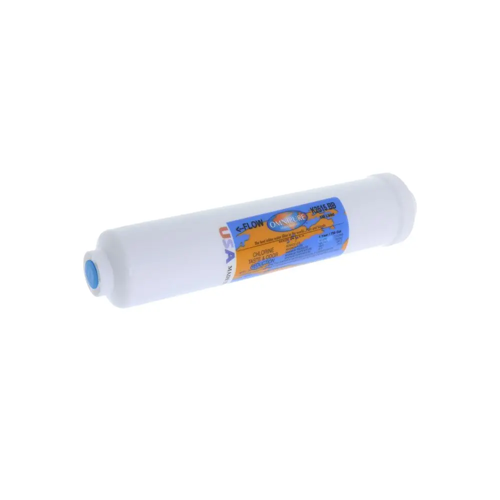 Omnipure Inline K2515-Bb 1 Mic Cto/Lead/Cyst - 10" X 2" Filter - 1/4" Fpt (Everpure Compatible In-10 Cl-1) 1