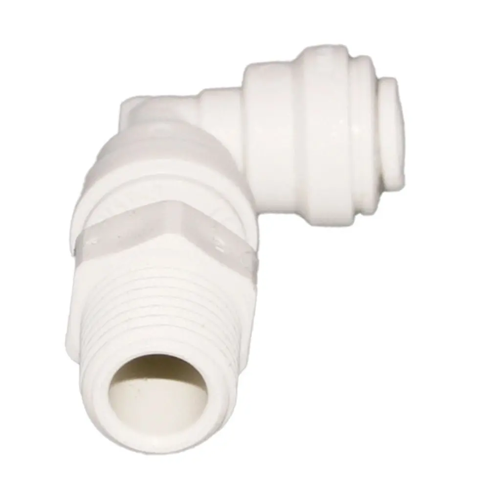 John Guest Swivel Elbow Polypro - 1/4 X 1/4 Nptf 3