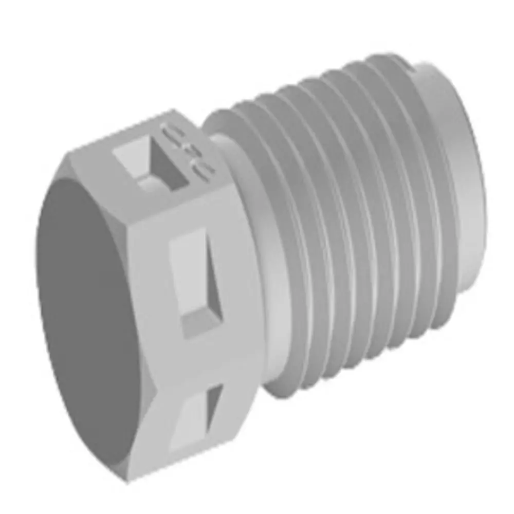 N2p Plug Fitting Natural Polypropylene 1/16 Npt 1