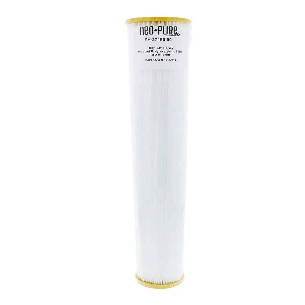 Neo-Pure Ph-27195-50 19-1/2" High Efficiency Pleated Filter 50 Micron 2