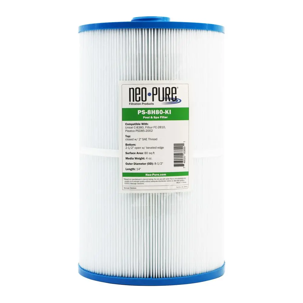 Neo-Pure Ps-8H80-Ki Pool And Spa Filter 8-1/2" X 14" 1