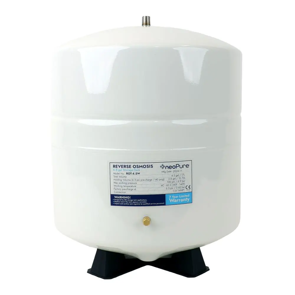 Neopure Reverse Osmosis Storage Tank 4.5 Gallon - White 1