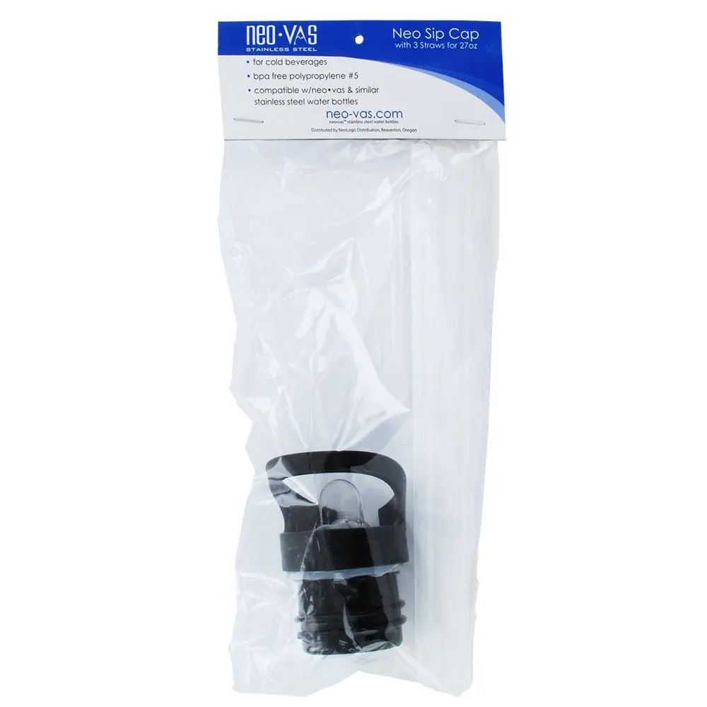 Neo-Vas Neo Sip Cap With Straws For 27 Oz. Bottle 1