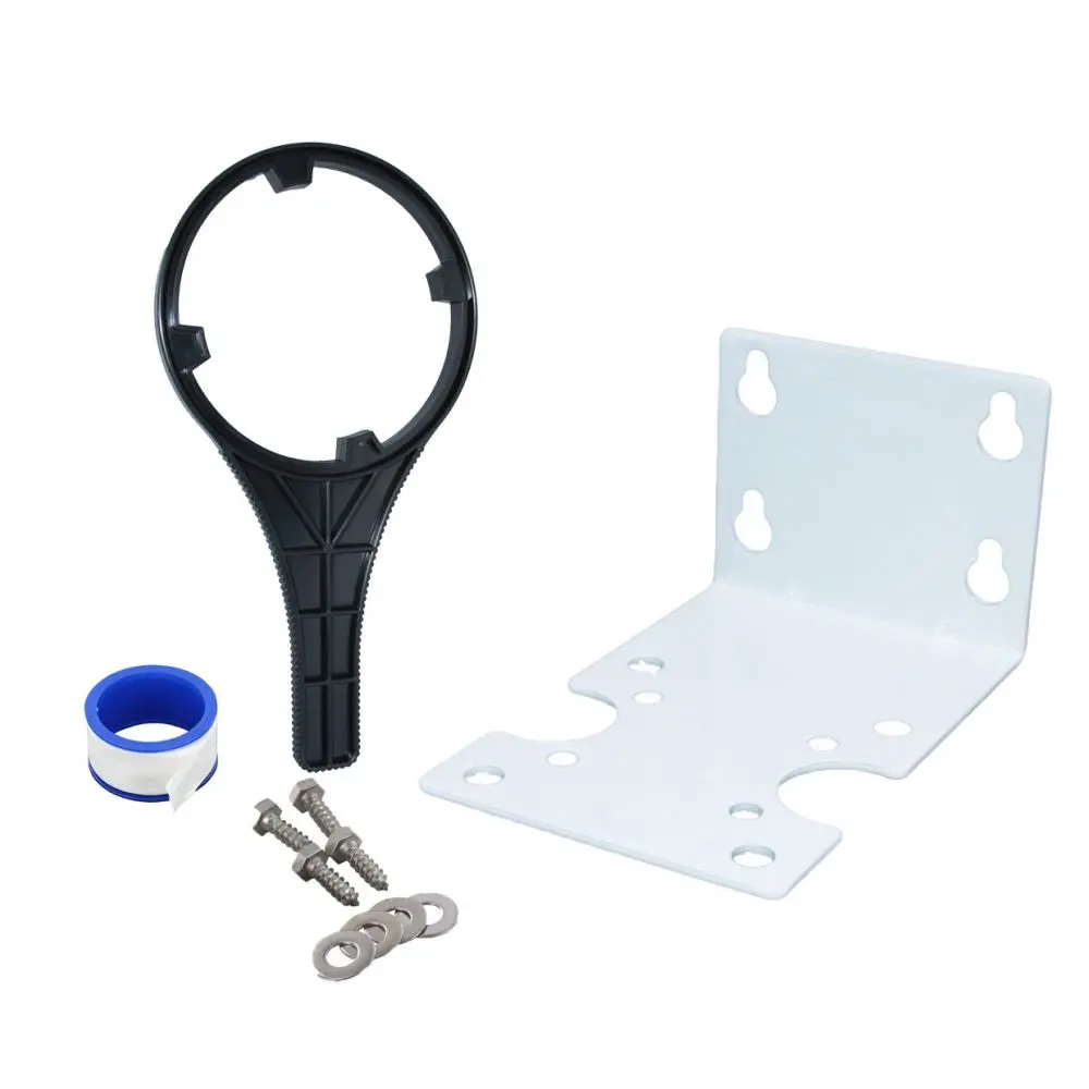 Big Flow Single Housing Install Kit - White Bracket 1