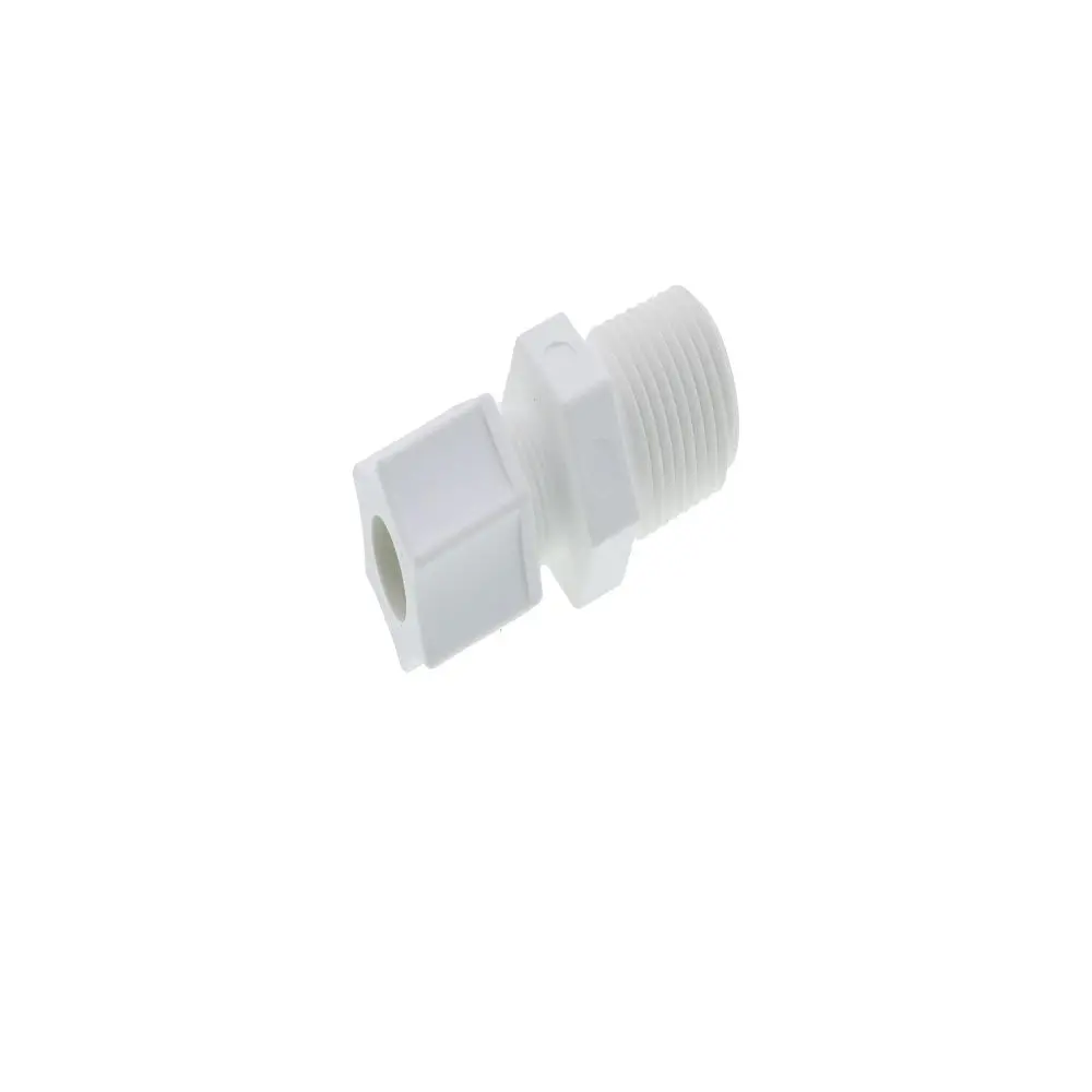 Jaco 10-6-8-P-Pg Polypropylene Male Connector 3/8 Od Tube X 1/2 Mpt 2
